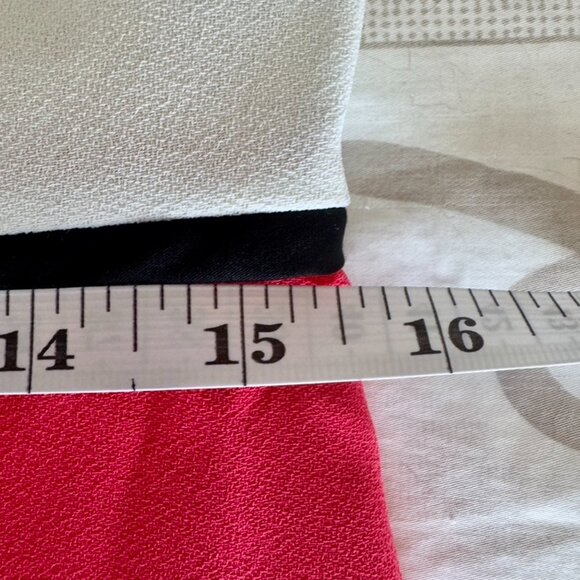 Nue By Shani Shapewear Black White and Coral Colourblock Dress - Picture 12 of 14